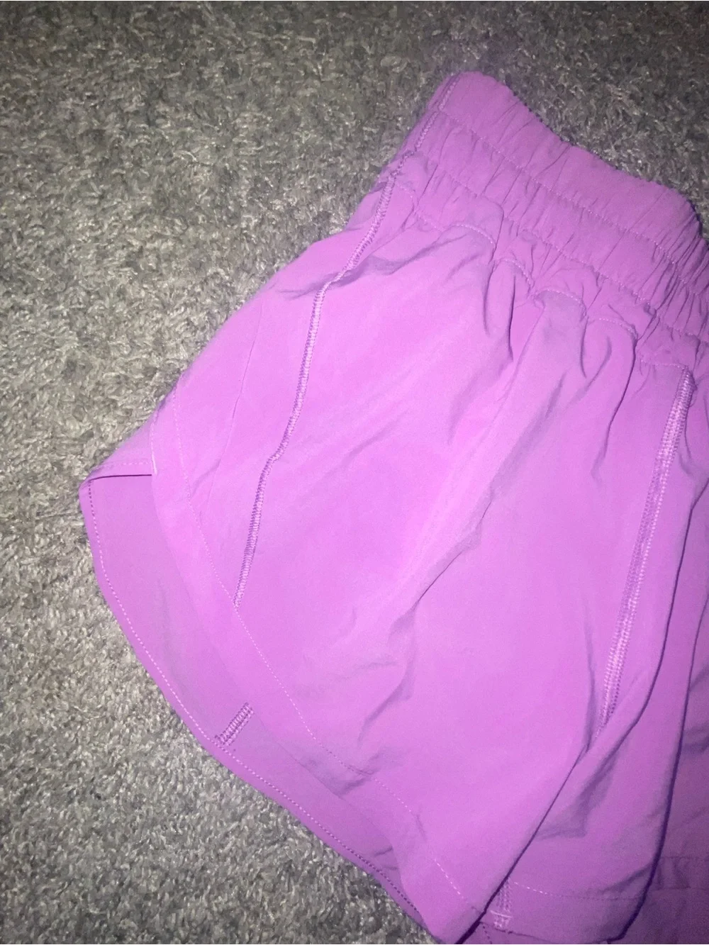 Lululemon Women's High-Waist Athletic Shorts in Lavender